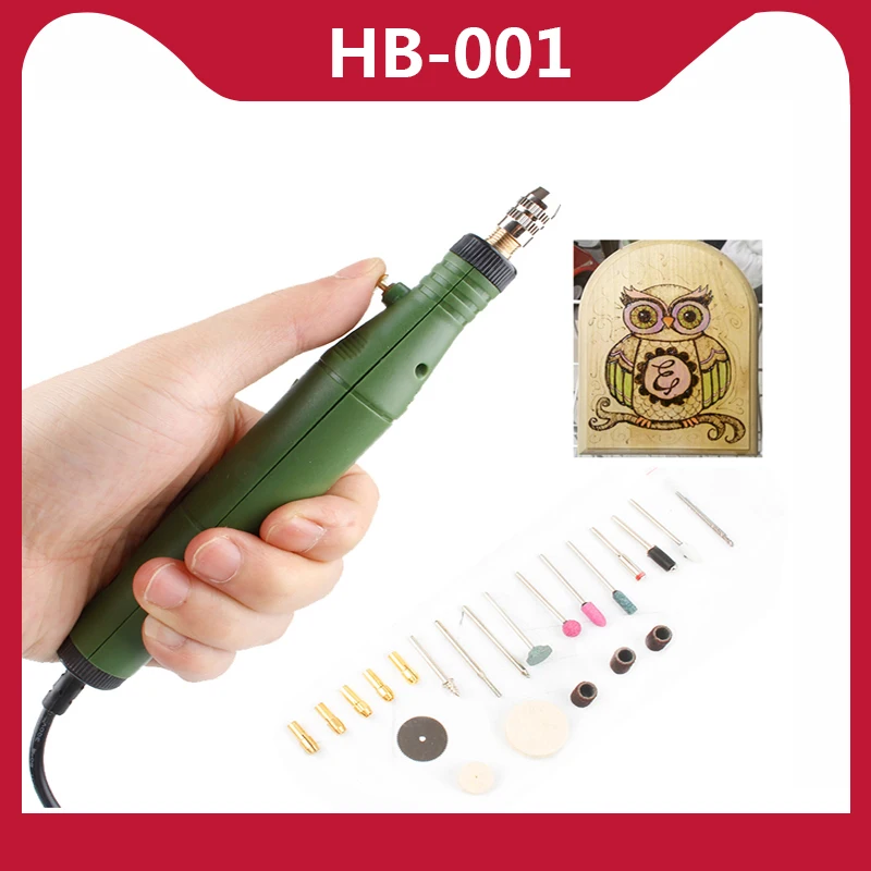 Мини ручной шлифовальный станок роторный набор инструментов электрическая