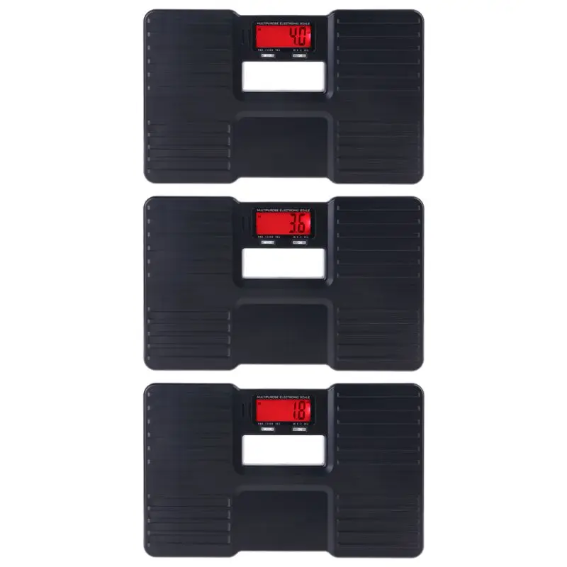 

Black 150kg Household Electronic Scale Human Health Weight Scale Plastic Anti-Fall Body Electronic Scale