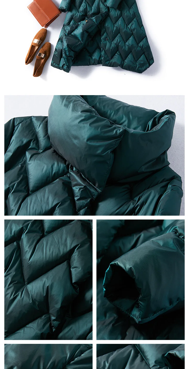 SEDUTMO Winter Ultra Light Duck Down Women Jackets Long Coat Thick Casual Autumn Puffer Jacket ED873