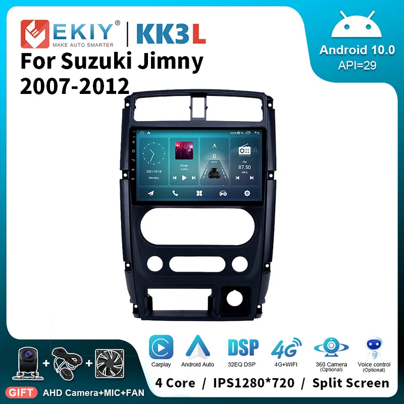 

EKIY KK3L Android стерео Автомагнитола для Suzuki Jimny 2007-2012 Авторадио GPS Navi DSP мультимедийный видеоплеер Carplay головное устройство