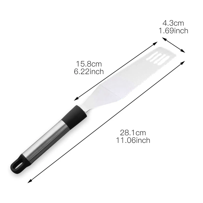 Нержавеющая сталь лопата для сыра пиццы пирога сервер держатель торта прорези