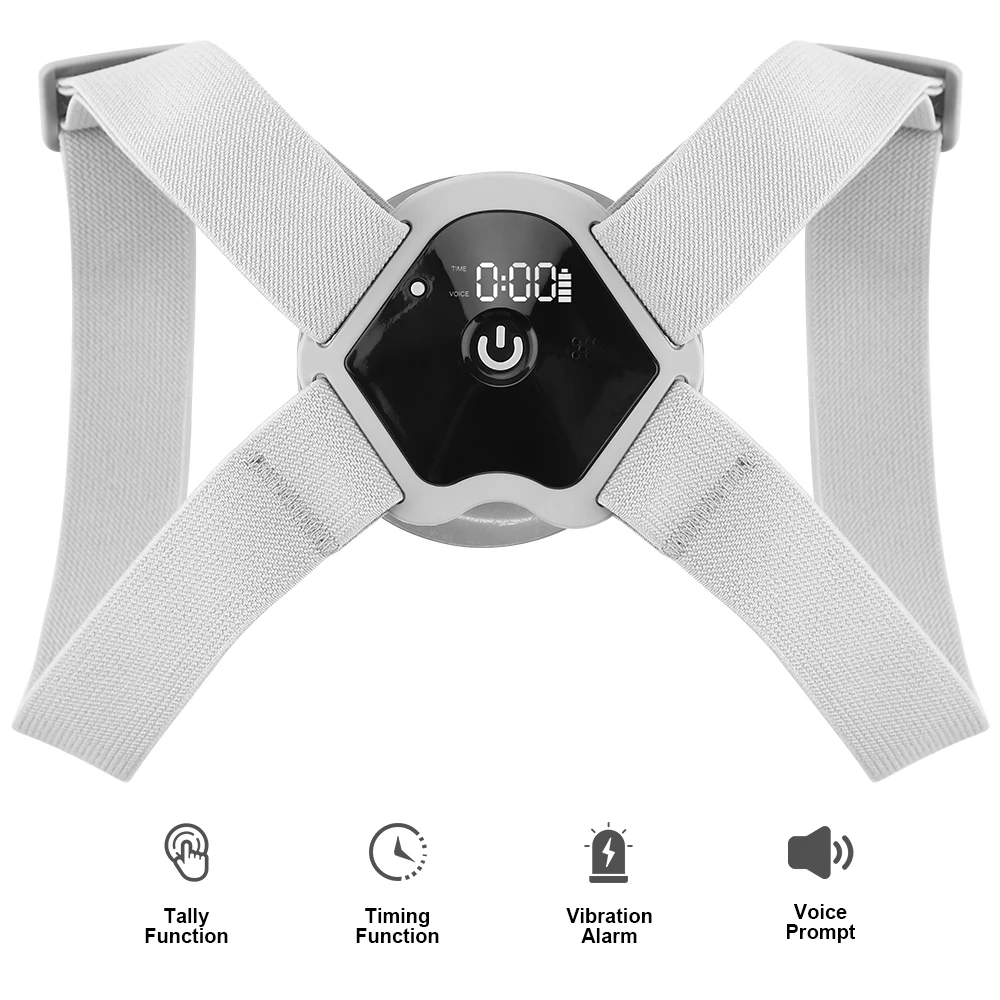 Умный Корректор осанки интеллектуальный датчик вибронапоминание таймер счетчик