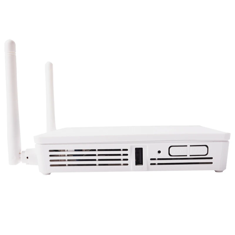 Бесплатная доставка 5 шт./лот 4GE + 2TEL USB WIFI 4 порта ge ont Wi-Fi оптоволоконный gpon onu модем