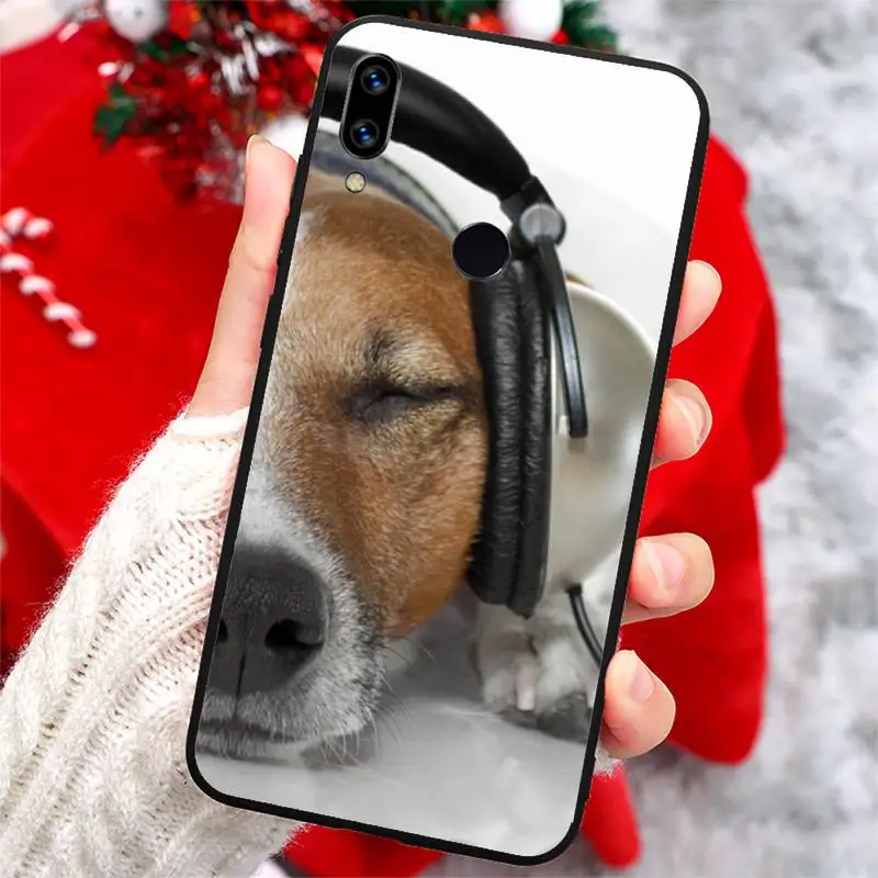 

Jack Russell Terrier Dog cute animel luxury Phone Case funda For Xiaomi Redmi note 7 8 9 t k30 max3 9 s 10 pro lite