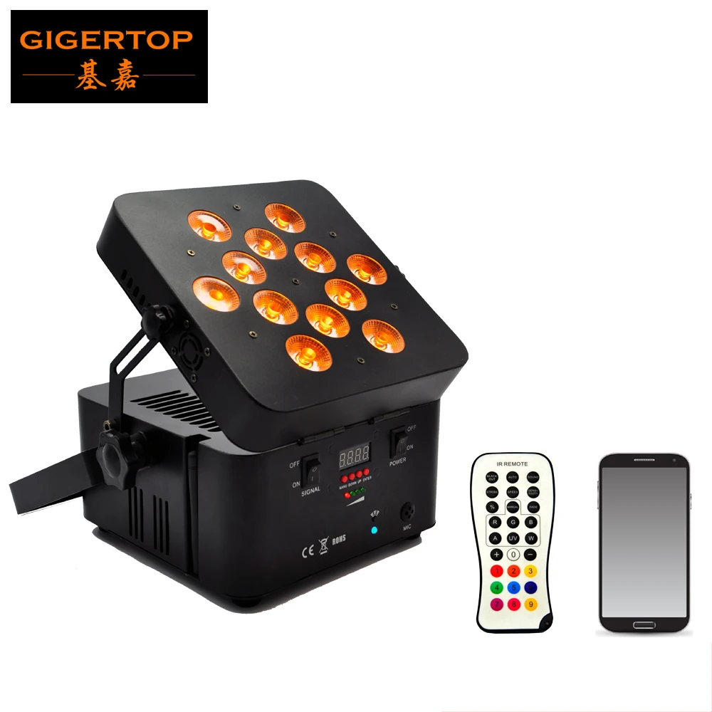 Guangzhou TIPTOP светодиодная беспроводная батарея Par Light 12x15 вт RGBWA 5 в 1 Freedom Design DMX512