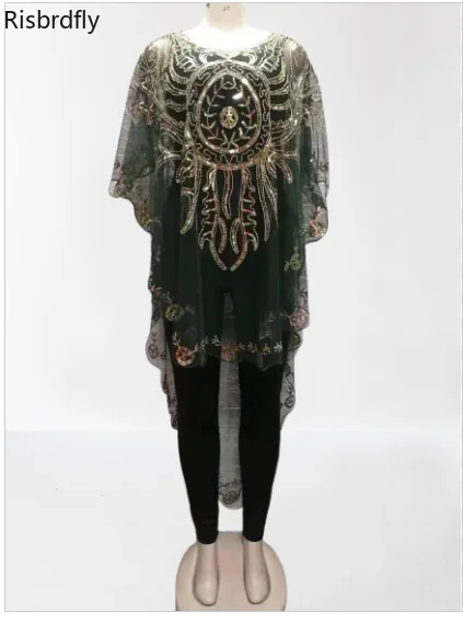 

African Clothes for Women 2021 New Fashion Sexy African Women Solid Color Sets African Clothing