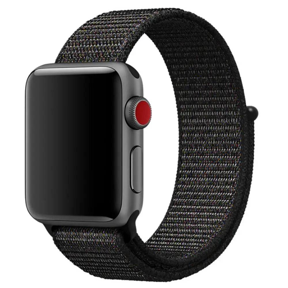 Nylon strap For Apple Watchbands watch Series 1 2 3 Velcro Loop Belt Multicolour 27 colours | Наручные часы