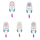 Набор для алмазной мозаики, картина 5D сделай сам с подвеской в виде колокольчика ветра, солнца, ловцов, стразы, настенные украшения, домашний декор, подарок