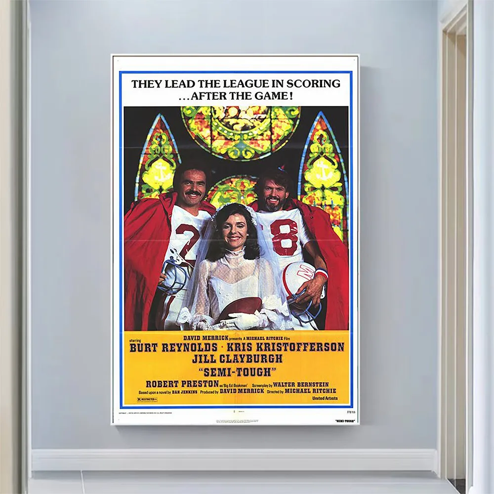 

V2037 Semi-Tough (2) Vintage Classic Movie Wall Silk Cloth HD Poster Art Home Decoration Gift