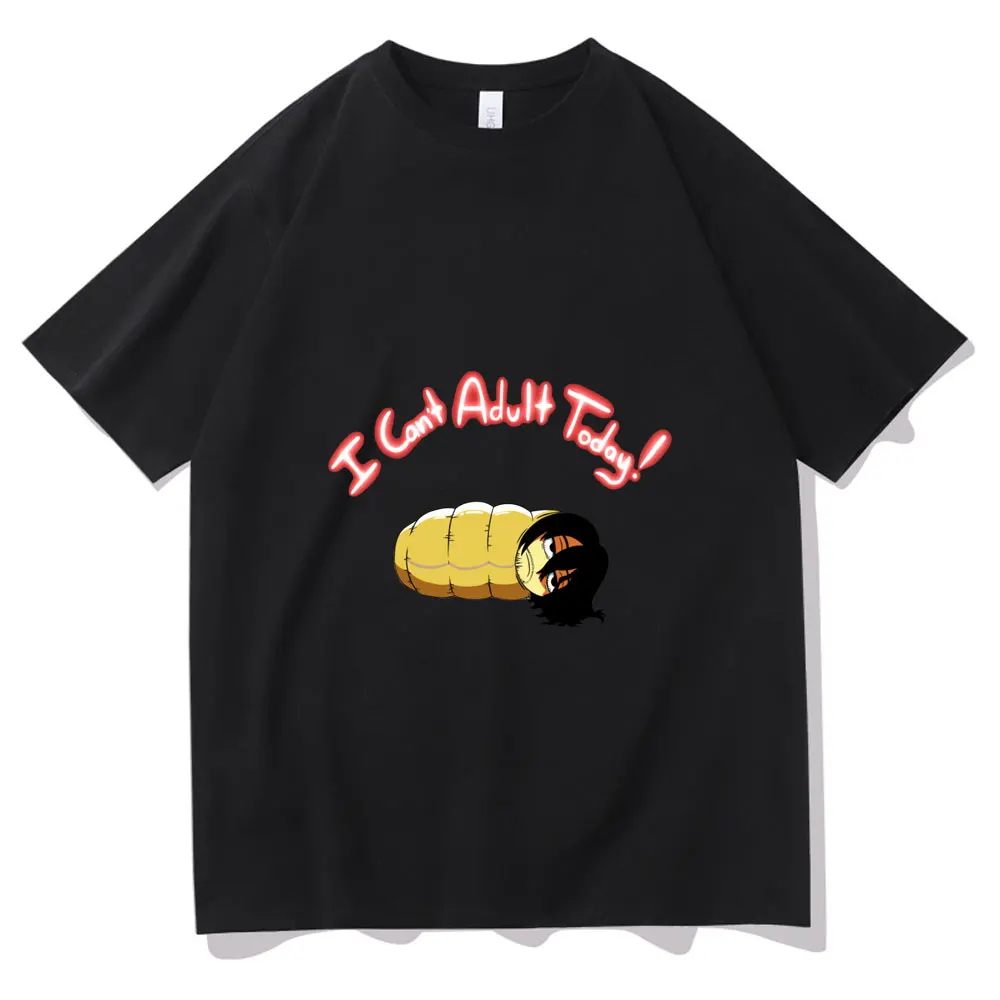 

Anime L Can't Adult Today My Hero Academia Aizawa Shouta Men Women T-shirt Man Cartoon Style Tees Tops Unisex Cotton Streetwear