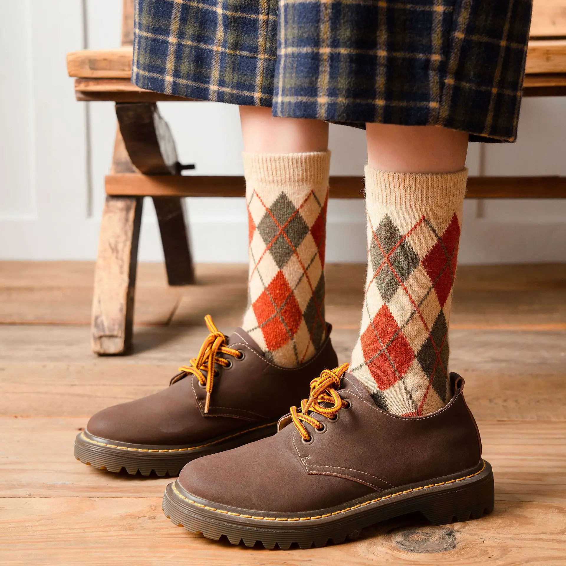 10 Pair  Winter Warm Thicken Socks Men Women Wool Cashmere Snow Black Skin Seamless Sock Velvet Soft Boots Floor Sleeping Socks