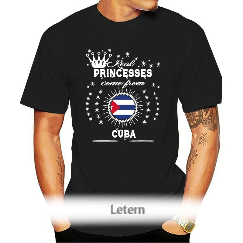 

Fitted Queen Love Princesses Cuba T Shirt Man Letter Fitness Adult T Shirts Gray Oversize S-5xl Camisas Shirt
