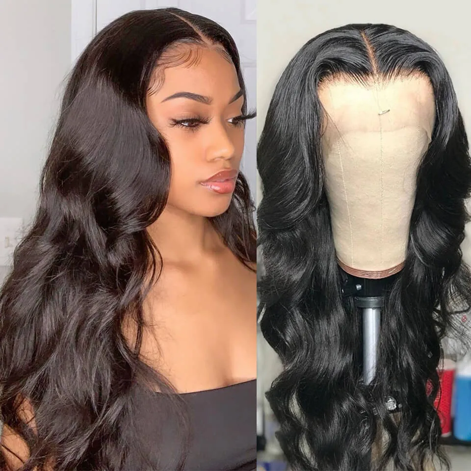 

30 Inch Body Wave Lace Front Wig Hd Transparent Lace Frontal Wigs Pre Plucked Brazilian Long Wavy Lace Front Human Hair Wigs