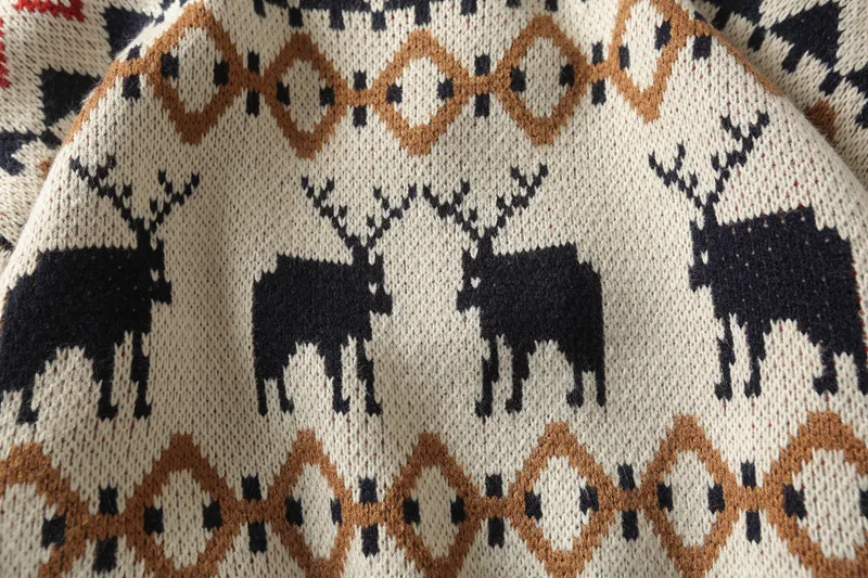 Винтажный Красный Уродливый Рождественский свитер для женщин зимний английский