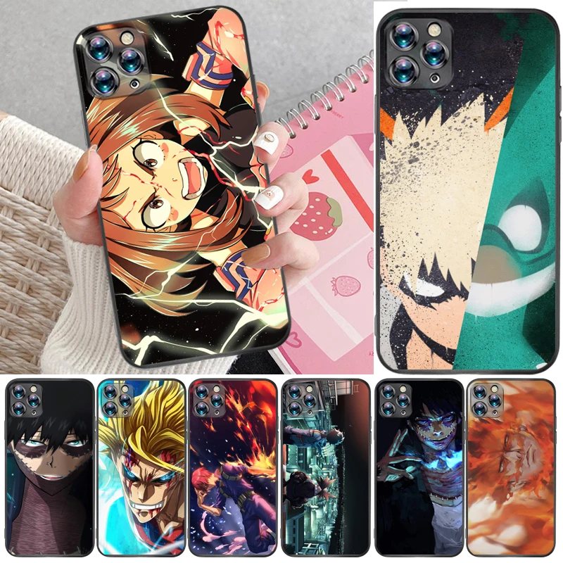 

My Hero Academia Tomura Boku Todoroki Shouto Dabi Shigaraki Bakugou Katsuki Phone Case For iPhone 12 Pro Max SE 2020 Funda