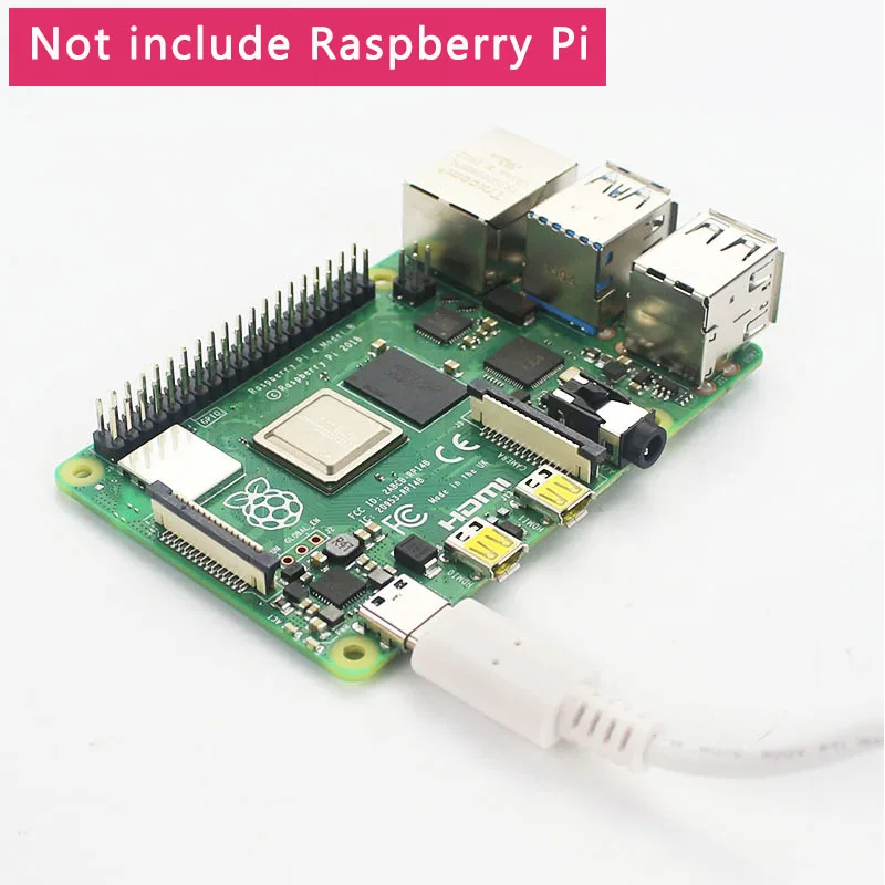 Оригинальный Raspberry Pi 4 Официальный USB C Питание 5 1 V 3A белый мощность Зарядное