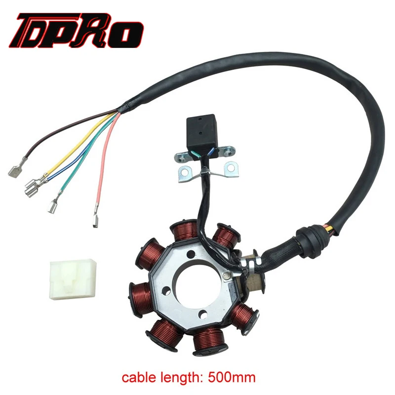 TDPRO мотоцикл 8 полюсная катушка зажигания Магнитный статор подходит для 125cc 150cc 250CC