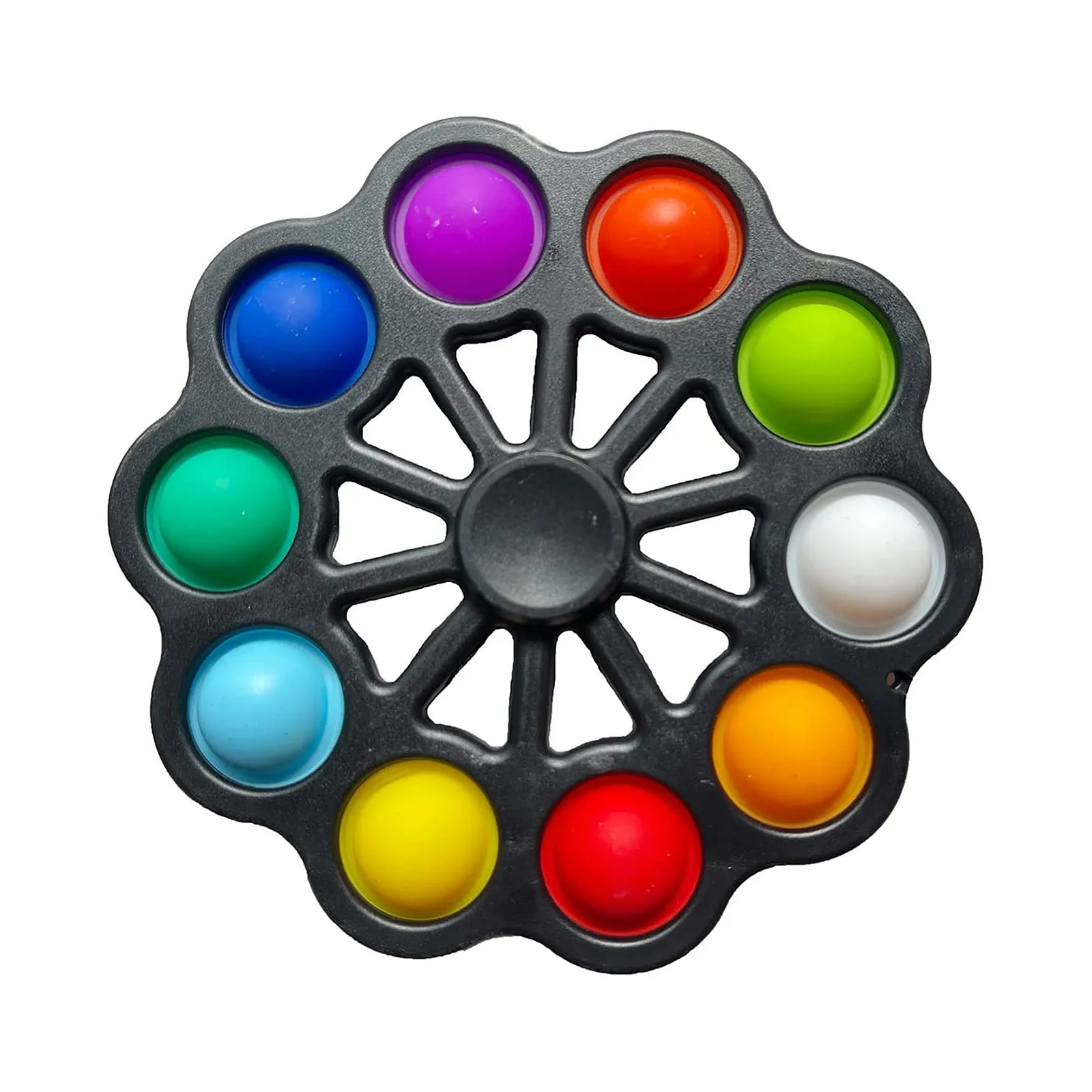 Fidget Spinner Flyorb Fidget juguete divertido pap&aacute; Fidget estr&eacute;s simple Spinner corriendo animaci&oacute;n Fidget Spiner Для Мужчин Силикон-1