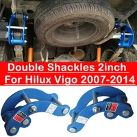 4x4 suspension spring rear comfort double shackles lift kits for hilux vigo 2005 2014