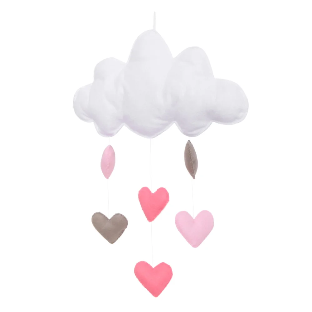 

Cloud Raindrop Hanging Decor DIY Baby Room Decor Kids Room Decoration for Baby Shower (Love Heart)