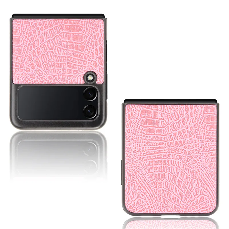 Crocodile pattern case for Samsung Galaxy Z Flip 3 5G Cover Anti-knock luxury PC Cases for Flip3 5G