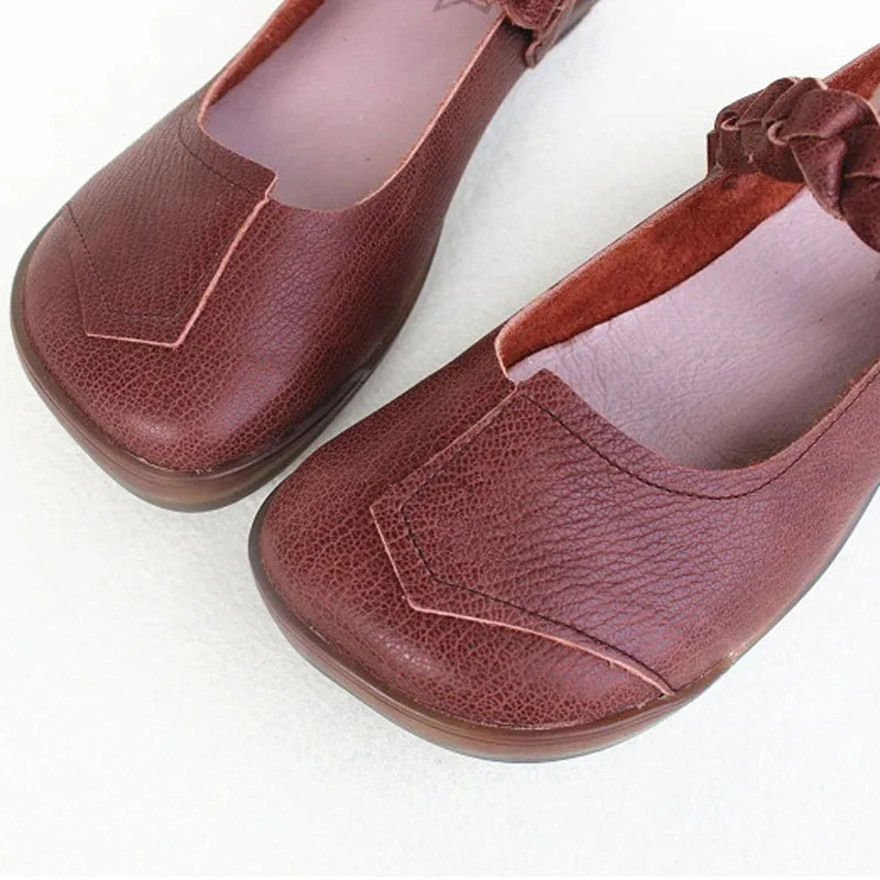 Женские слипоны на плоской подошве лоферы из 100% натуральной кожи Повседневные