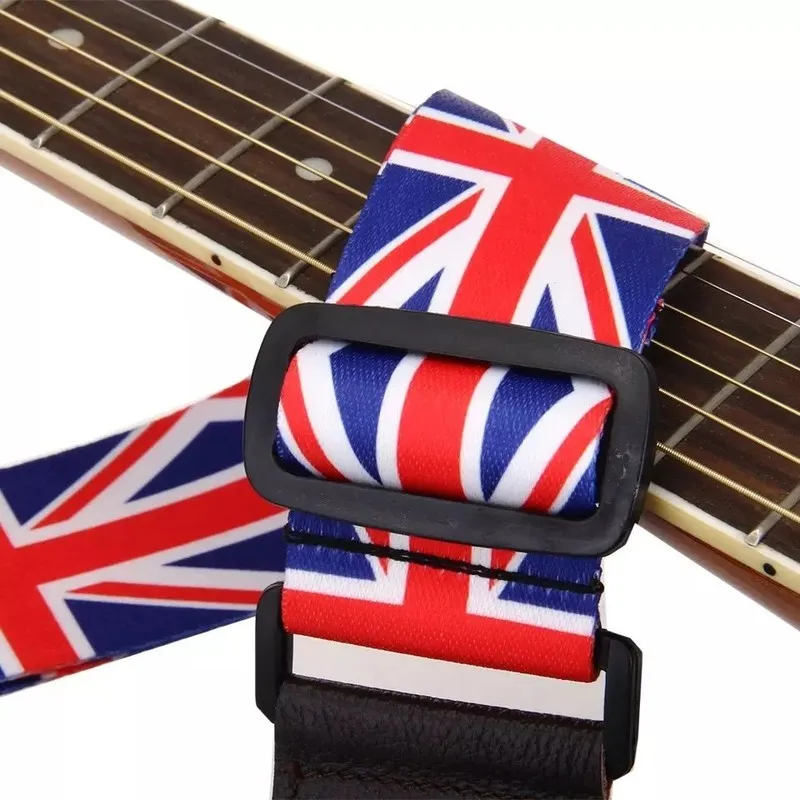 nylon gitarre strap für akustische elektrische gitarre und bass multi farbe gitarre gürtel einstellbare bunte druck nylon straps free global