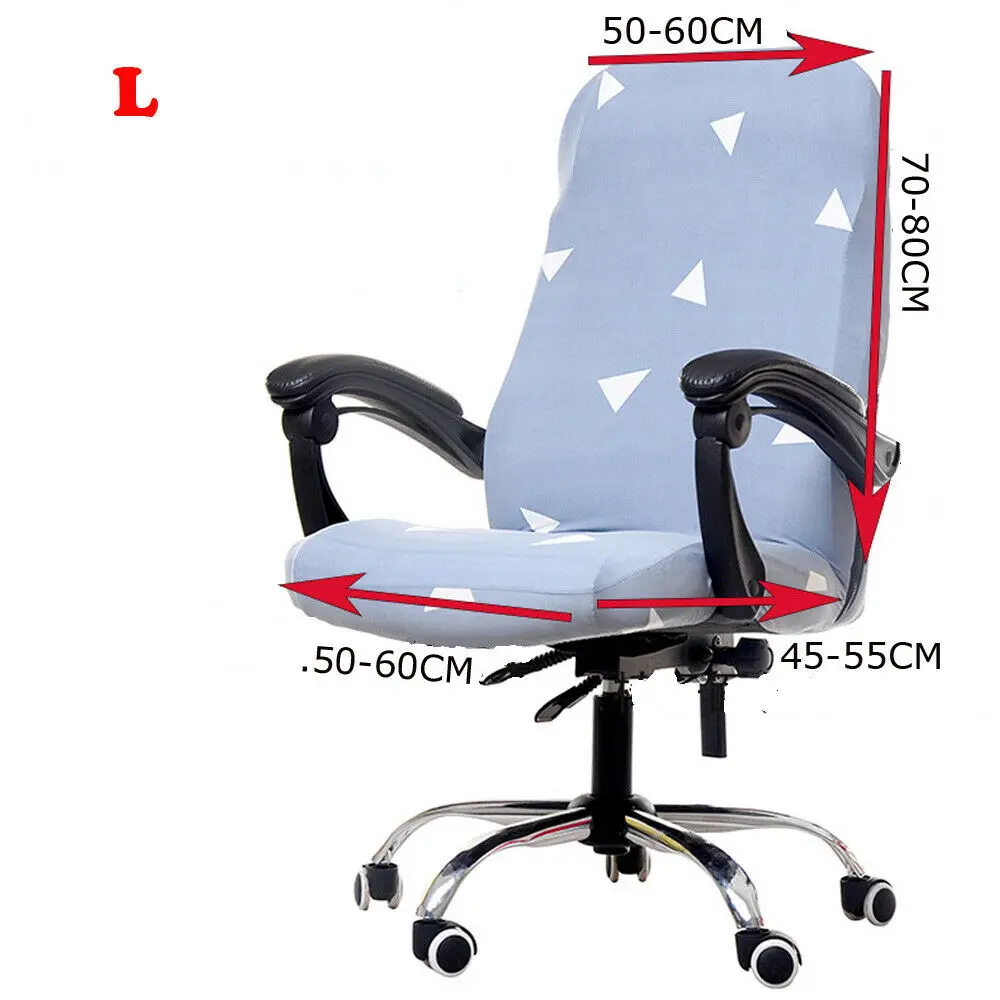 Поворотный Чехол на стул защитный чехол компьютерное кресло офисное