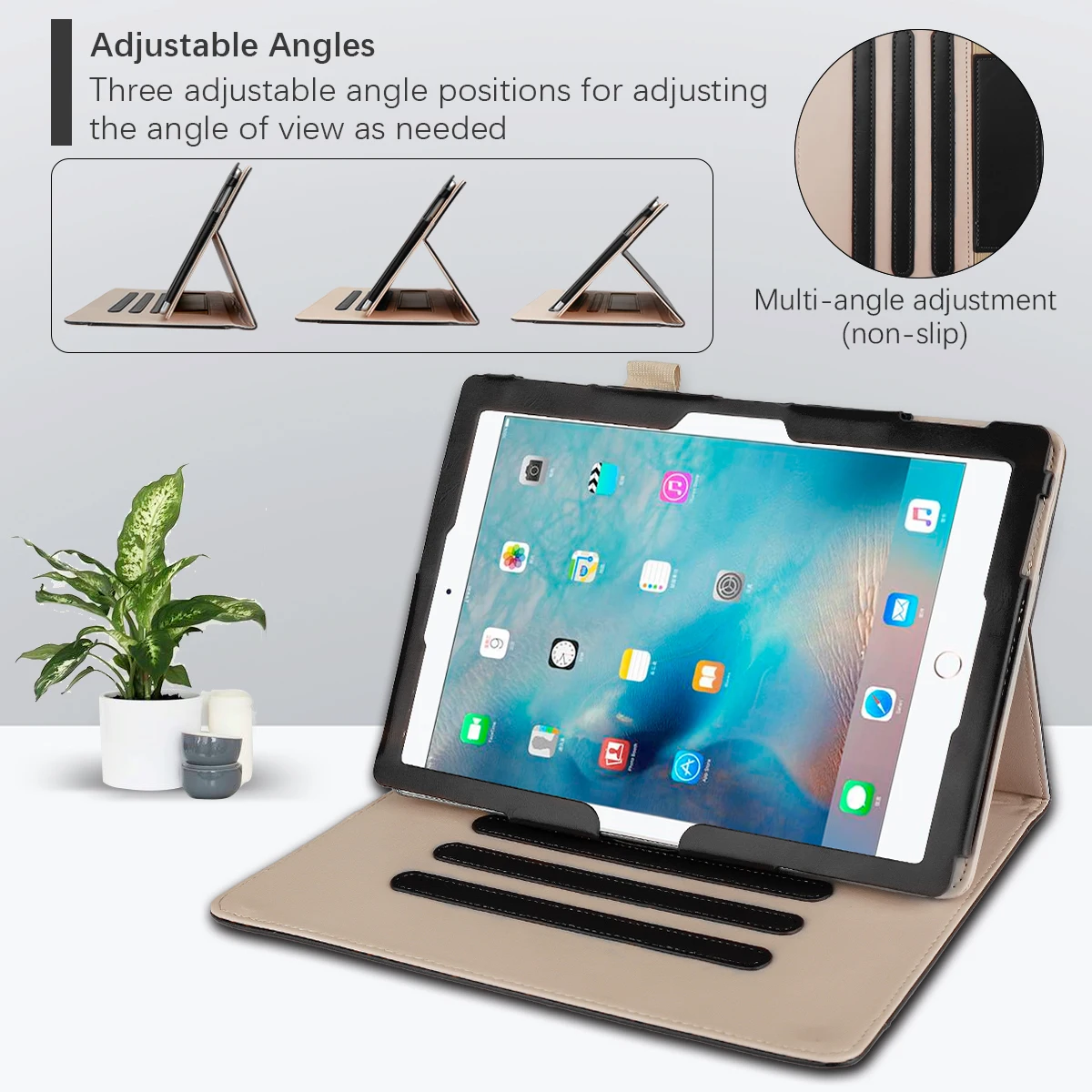 For iPad 9.7 2017 2018 Pro Inch 2016 PU Tablet Case Magnetic Closure Flip Stand Protector with Pocket Hand Strap | Компьютеры и офис