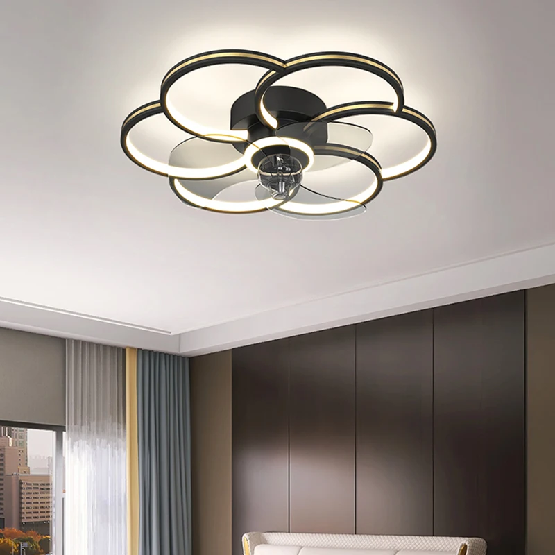 

Living room decoration bedroom decor led Ceiling fans with lights remote control dining room Ceiling fan light indoor lighting
