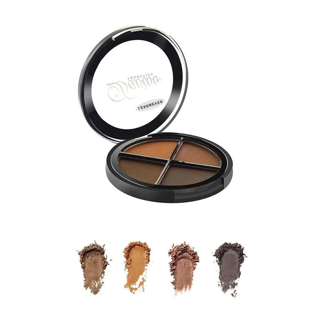 Профессиональный макияж для бровей 4 Цвета Палитра пудры контурная бронзовая