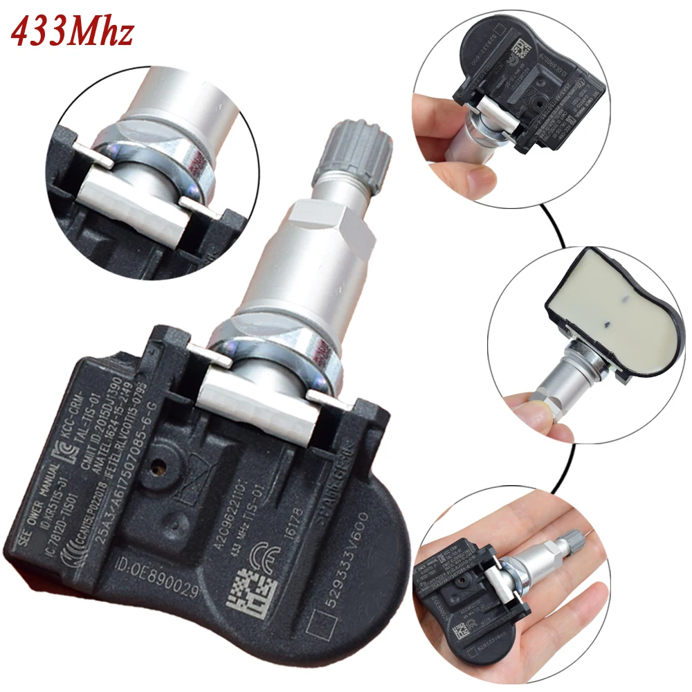 Система мониторинга давления в шинах для Kia Rio Hyundai i40 TPMS 433 МГц датчик 52933-3V600 529333V600 1