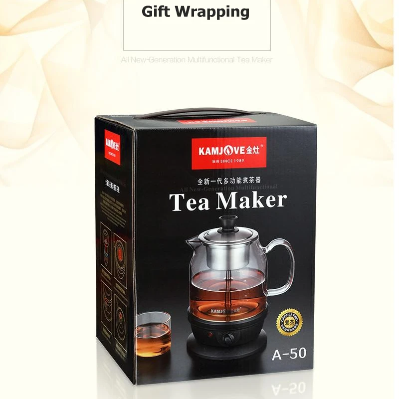 

free shipping kamjove A-50 Full automatic intelligent cooking device glass boil tea ware Electric kettle glass tea pot