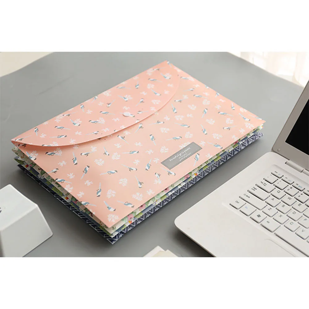 Цветочная папка А4 для файлов прочная водонепроницаемая из ПВХ школьные и