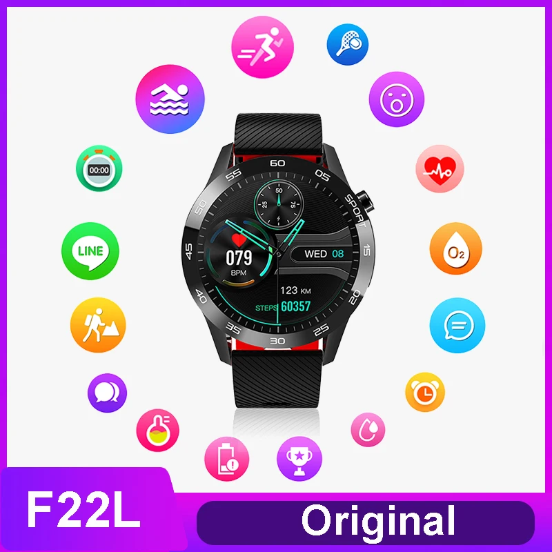 

New F22l smart watch respiratory training function temperature heart rate blood pressure monitoring exercise meter step Watch