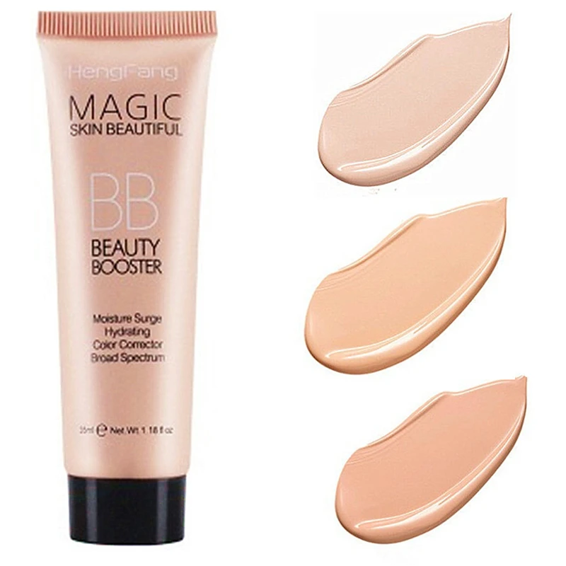 

BB Cream Full Cover Face Base Liquid Foundation Makeup Waterproof Long Lasting Facial Concealer Whitening Cream Korean Make Up