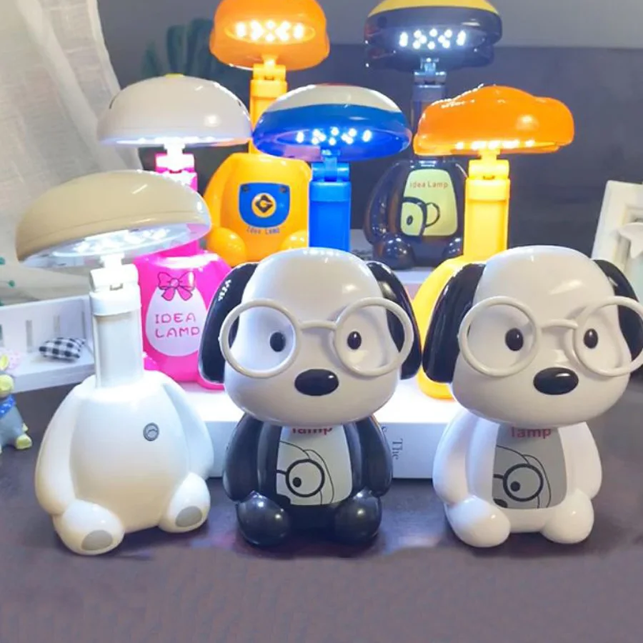 

Eye protection learning charging night light Children's creative cartoon folding table lampA244
