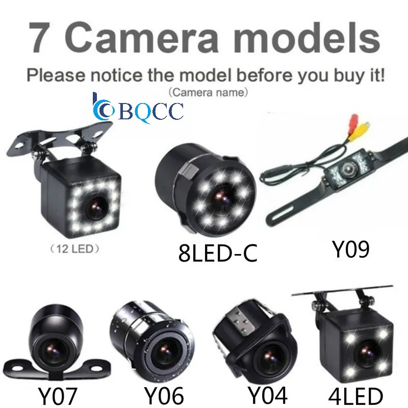 

4/8/12 LED Kamera Backup Camera Intelligent Reversing Track Car Rear View Camera Dynamic HD Night Vision 120 Degree Wide Angle