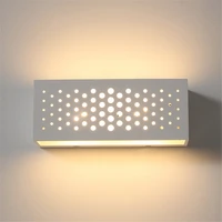 10w gypsum material led wall lamp indoor living room decoration wall lamp household lighting fixture staircase lamp ac110v 220v