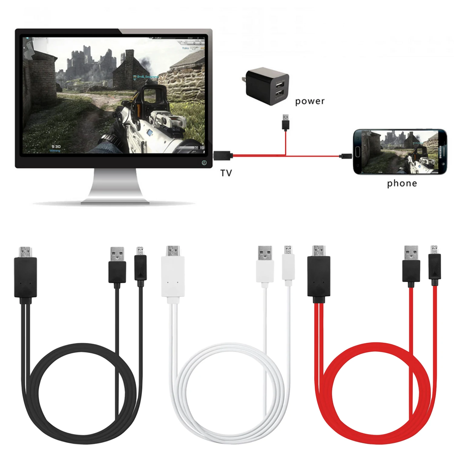 1080P MHL Micro USB к HDMI совместимый адаптер преобразователь кабеля для аудиоадаптера