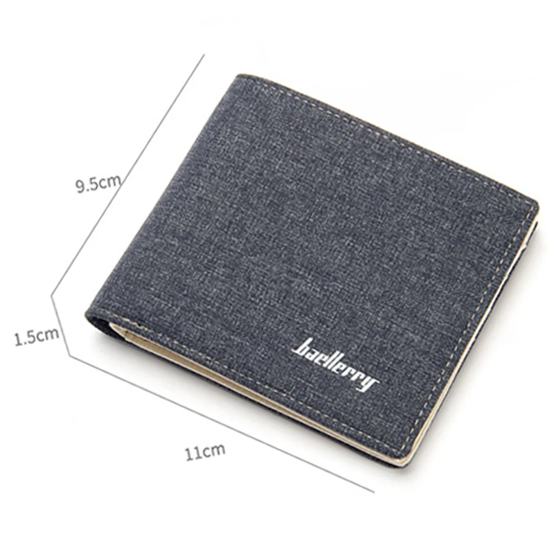 Брендовые повседневные короткие мужские кошельки Baellerry с кармашком для монет