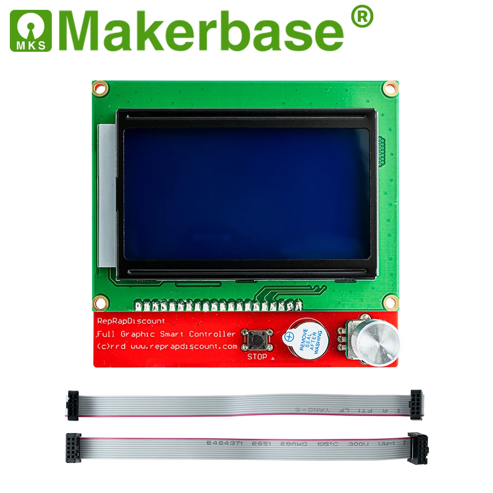 ЖК панель управления Makerbase 12864 дисплей для деталей 3D принтера полностью