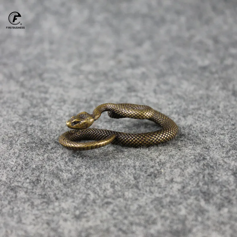 Новинка медные фигурки домашних животных ручной работы в виде змеиного чая