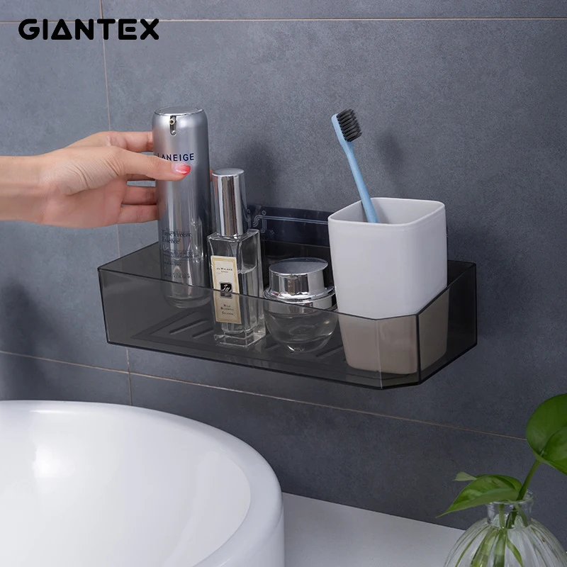 GIANTEX полка для ванной из кованого пластика стеллаж хранения крепкий душ кухня