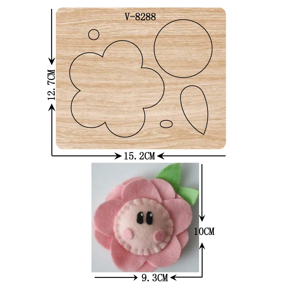 

New Flowers wooden dies cutting dies for scrapbooking Multiple sizes V-8288