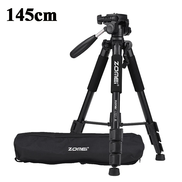 Only 145cm tripod Zomei YouTube Do Live кронштейн Настольный мульти-камера для съемки телефона портативный якорь мини-штатив светодиодный светильник видео Распаковка полный комплект - Цвет: Only 145cm tripod