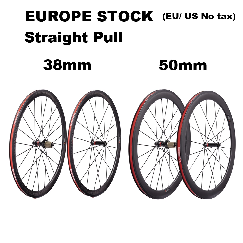 Ультра светильник для дорожного велосипеда AS511SB AS522SB 23/25 мм карбоновые колеса 38/50