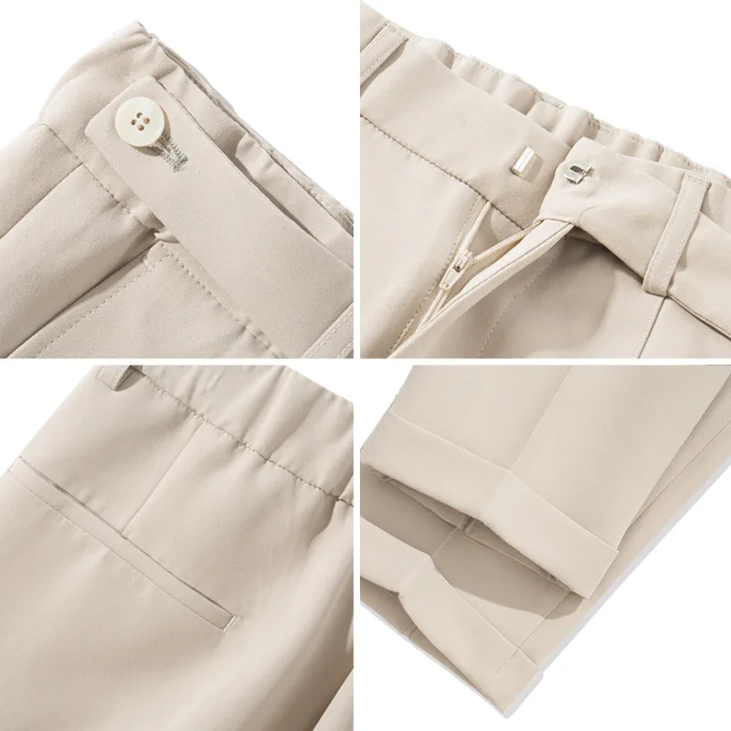 Zogaa Весна Осень Мужчины Платье Брюки для бизнес на каждый день Slim Fit лодыжки длина Pantalon Homme Твердые строгие брюки костюм брюки Новинка