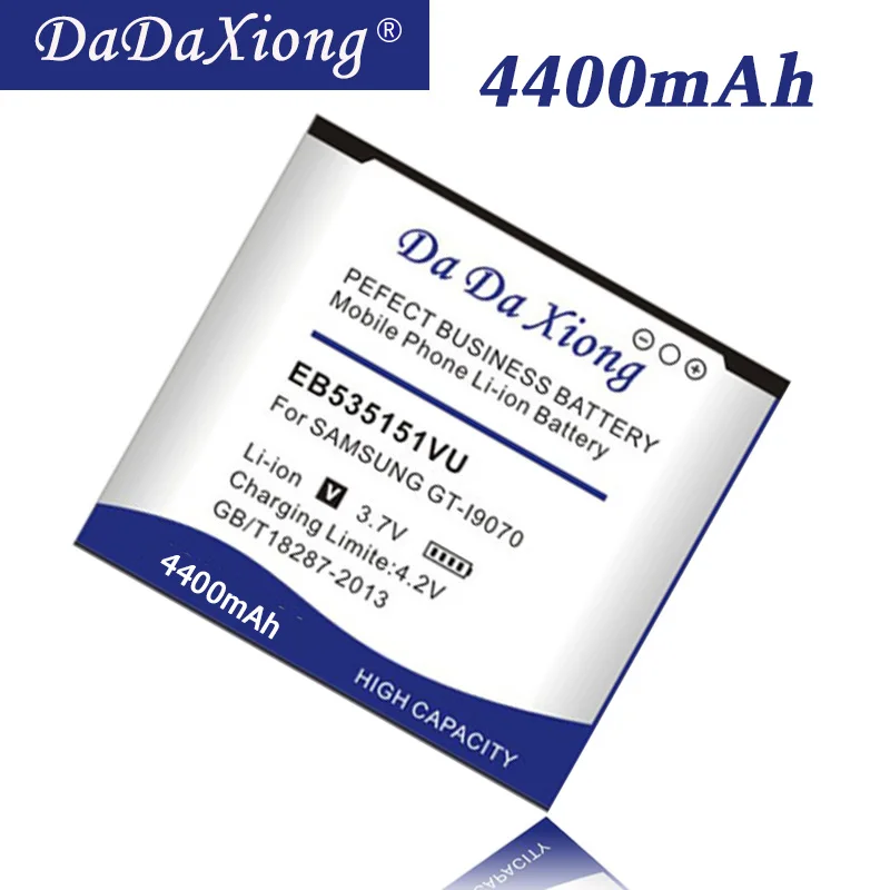 DaDaXiong 4400mAh EB535151VU Li-Ion для Samsung Galaxy S Advance GT-I9070 I9070 W789 B9120 I659 и т. д. батарея для телефона