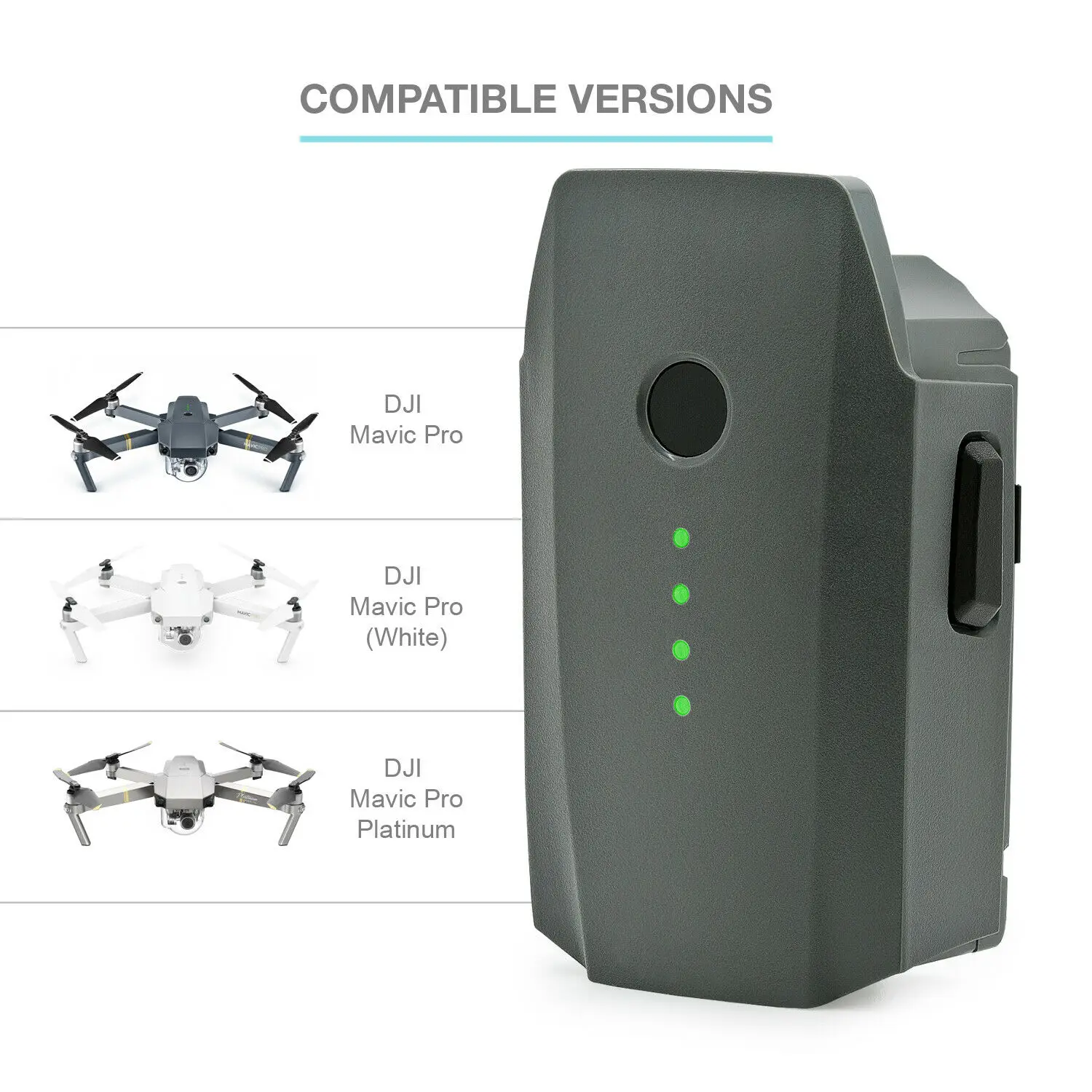 

SALE Rechargeable 11.4V 3830mAh Lipo Battery For Mavic Pro Quadcopter Drone